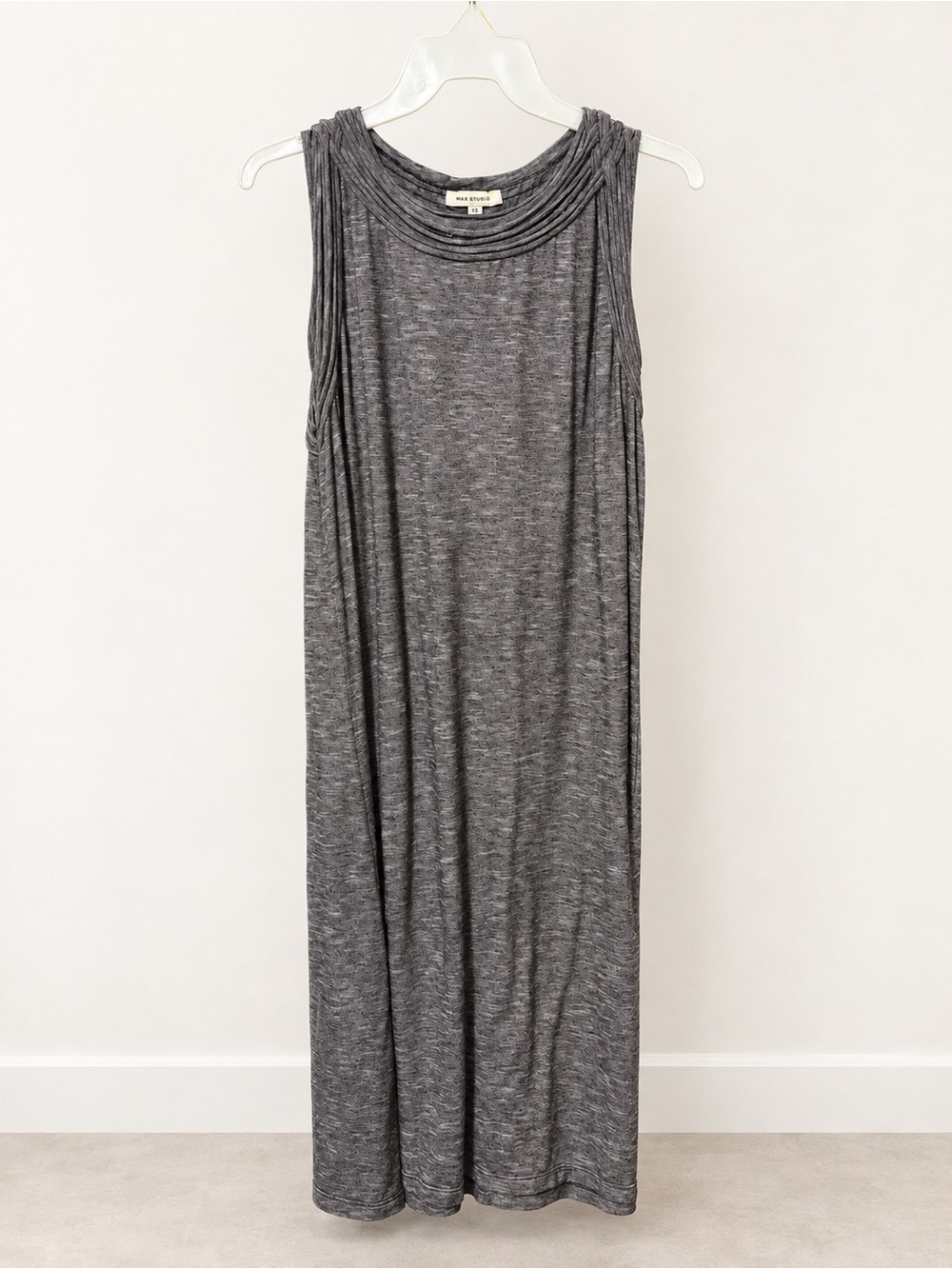 Max Studio XS Sleeveless Gray Maxi Dress